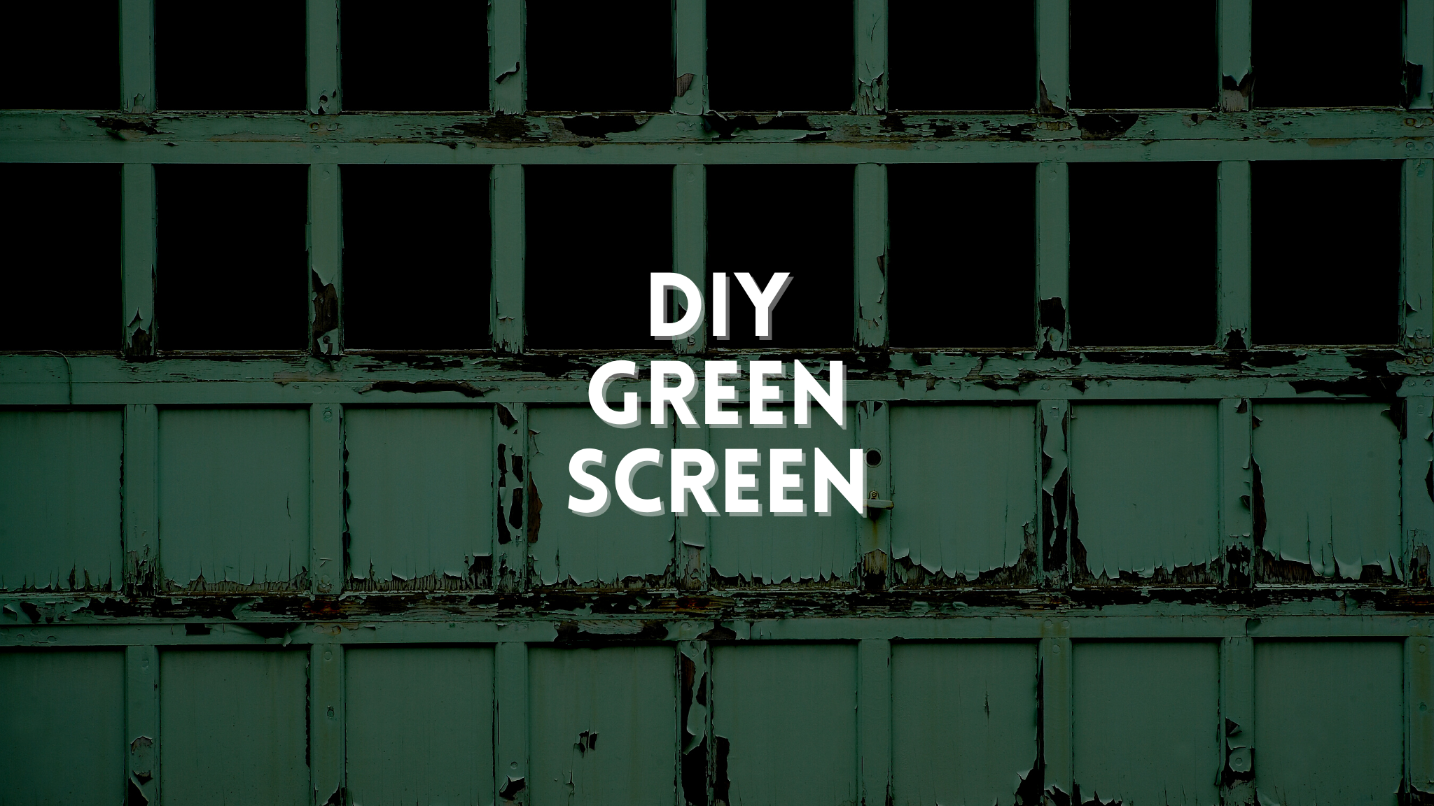 Building a DIY Green Screen Frame