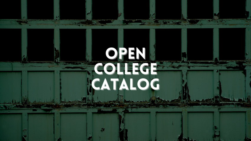 Open College Catalog